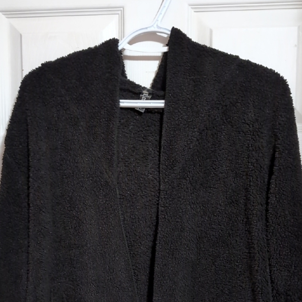 FREE Cozy Fleece Black cardigan Sweater
